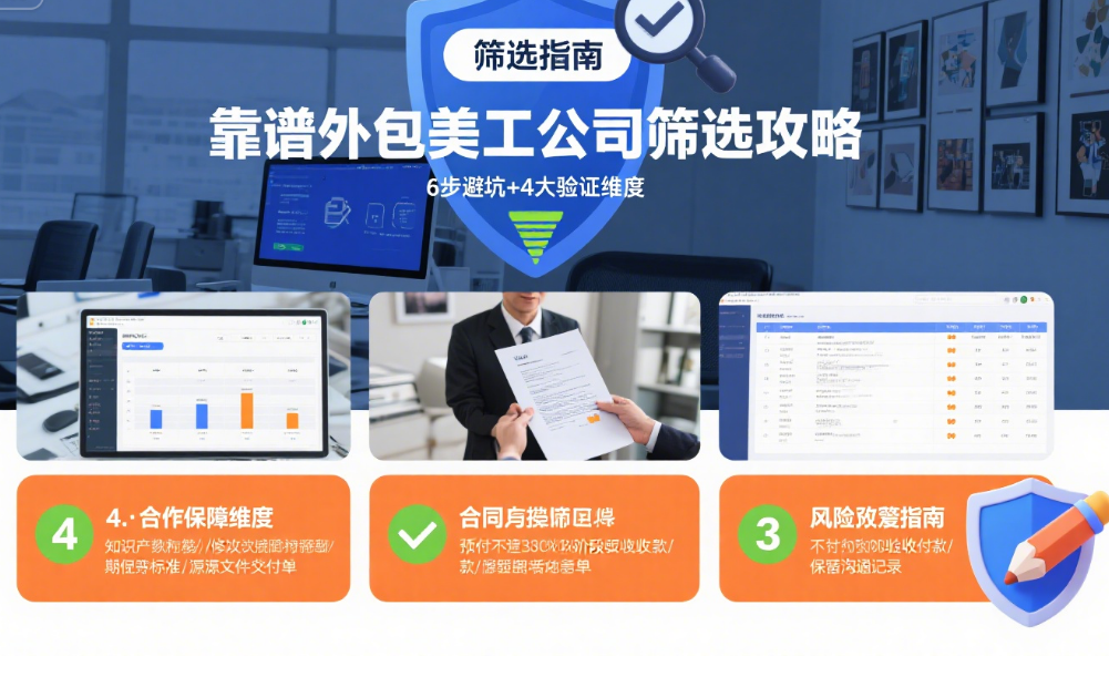 怎么找靠谱的外包美工公司?5步筛选法+3类渠道对比,避免踩坑