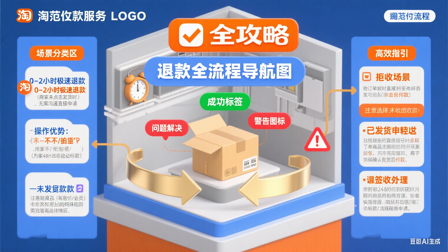 淘宝怎么退款最省心?分场景流程 + 维权避坑全攻略
