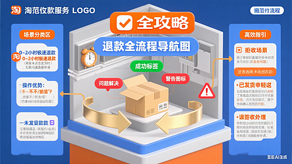 淘宝怎么退款最省心？分场景流程 + 维权避坑全攻略