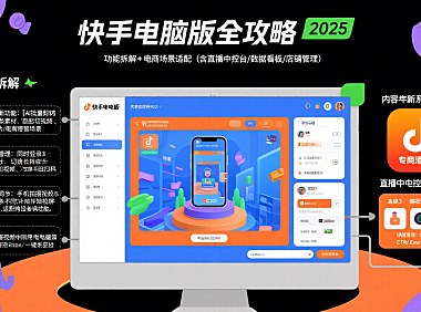 快手电脑版官网怎么用?功能拆解 + 电商场景适配全攻略(2025 版)