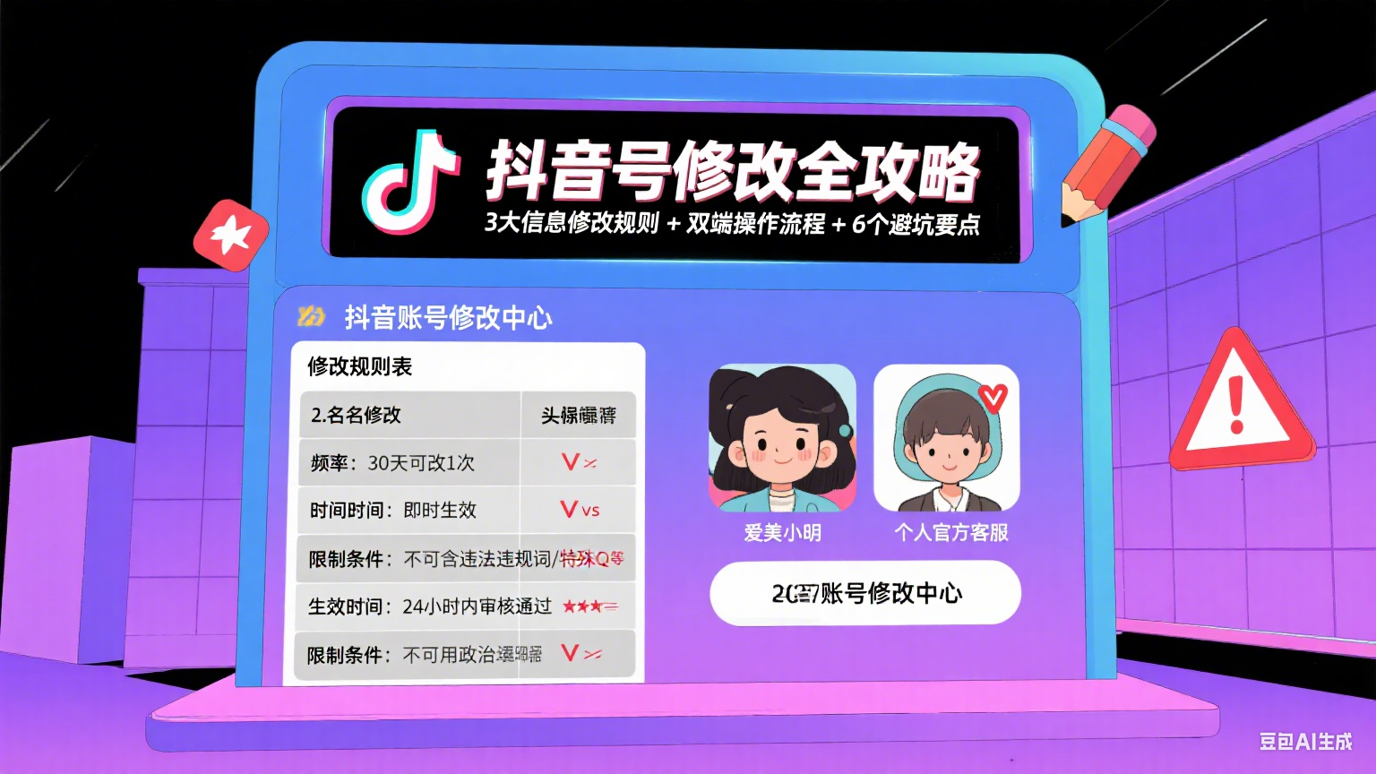 抖音号能改吗?名字 / 头像 / ID 修改规则 + 操作流程 + 避坑攻略