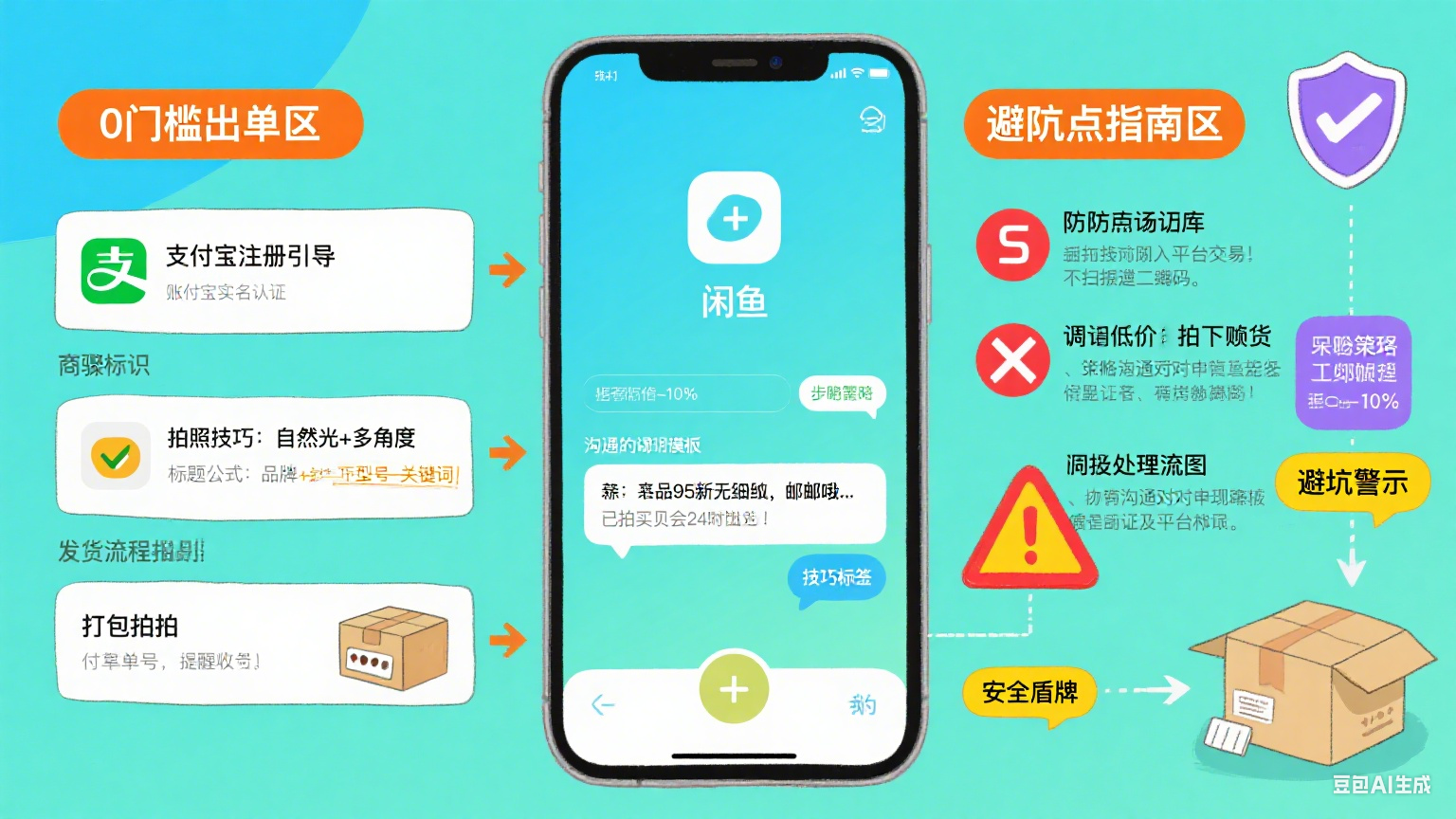 闲鱼怎么卖东西?新手 0 门槛出单 + 避坑全攻略