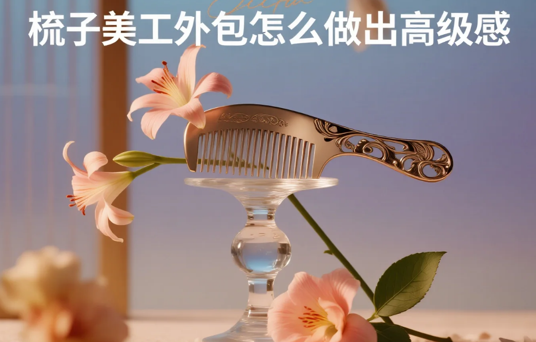 梳子美工外包怎么做出高级感?3类材质美学处理+5个加分细节,点击量提升30%