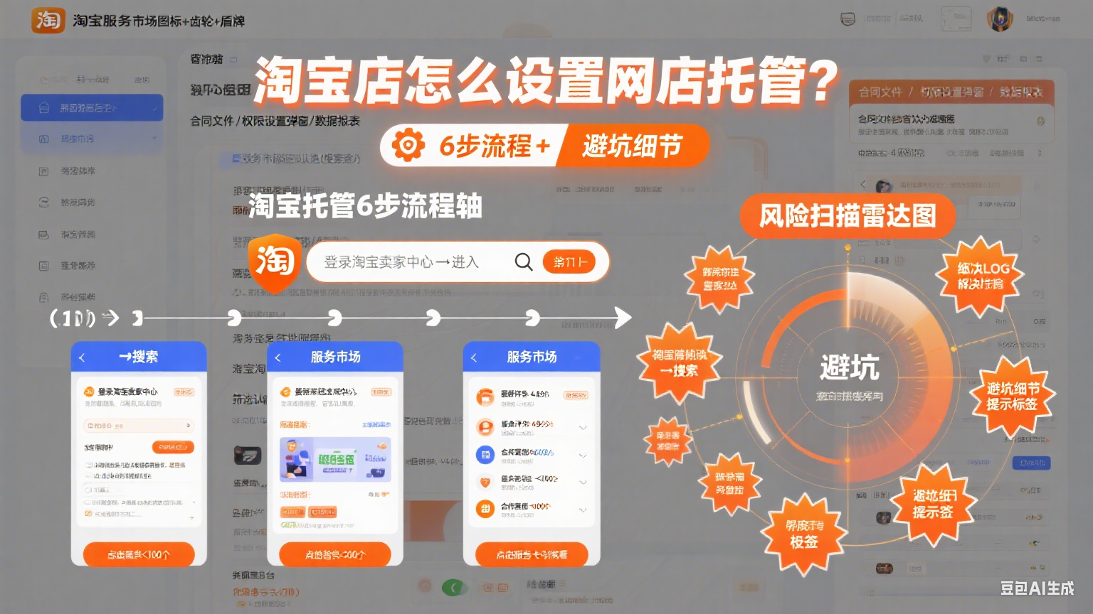 淘宝店怎么设置网店托管?6 步流程 + 避坑细节