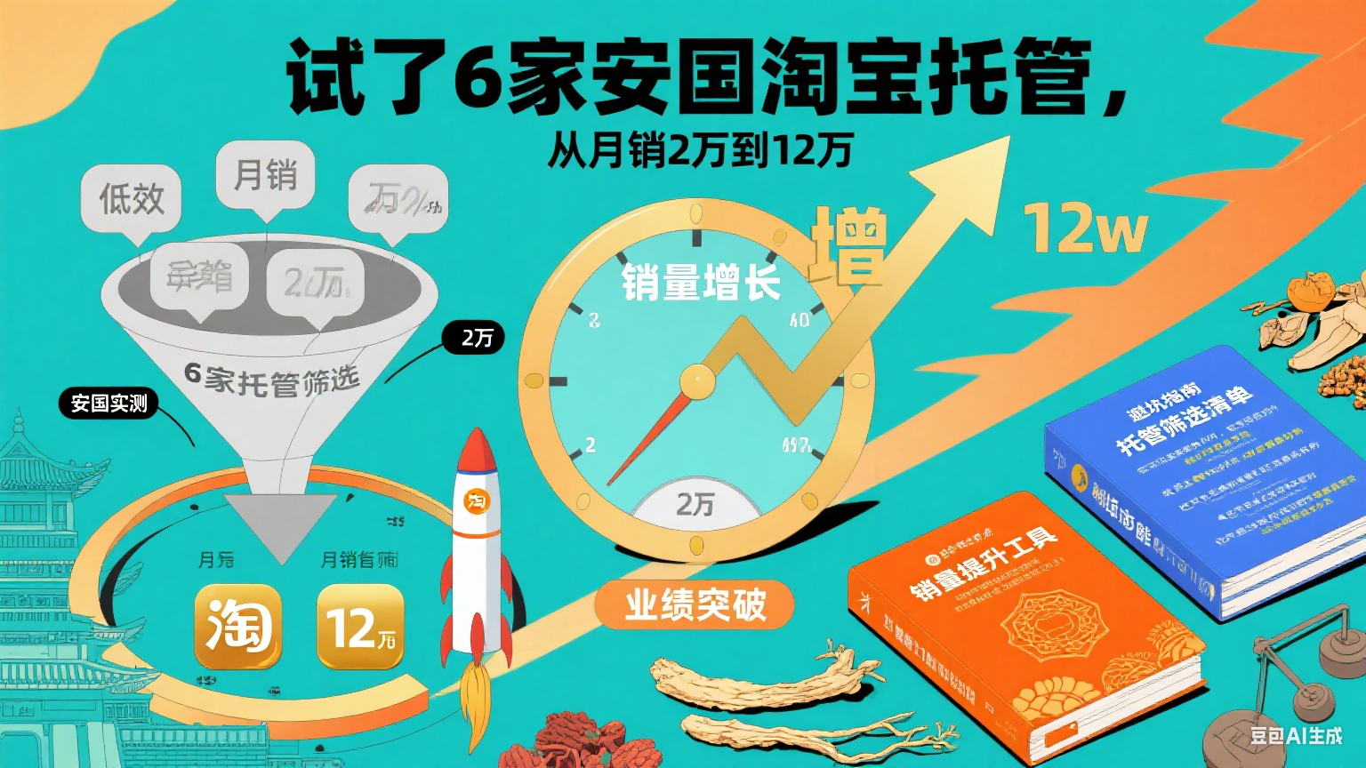 试了 6 家安国淘宝托管,从月销 2 万到 12 万:避坑指南