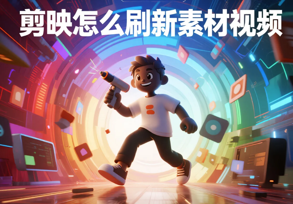 剪映怎么刷新素材视频?4步解决加载不出/不更新,新手1分钟搞定