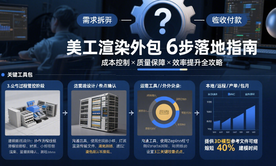 美工渲染外包怎么做?3类服务拆解+5步流程,附避坑清单