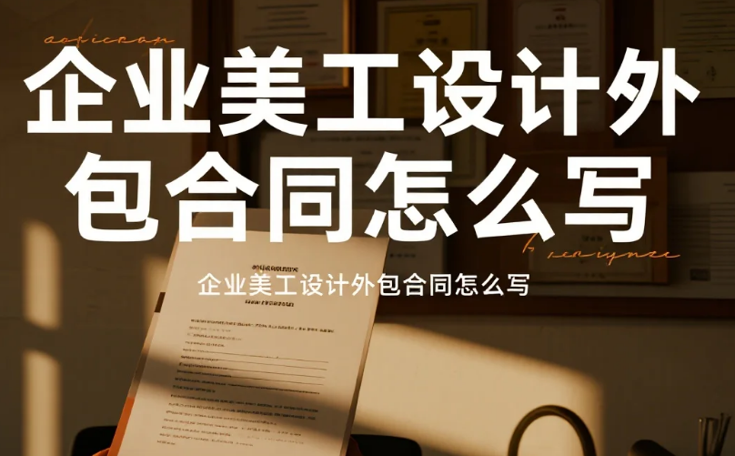 企业美工设计外包合同怎么写?7个必加条款+3类模板,避免90%纠纷