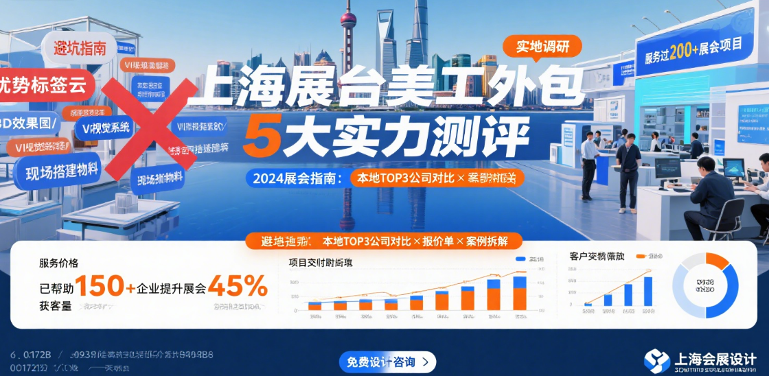 上海展台美工外包公司怎么样?3类团队实测+4步避坑指南,参展商必看