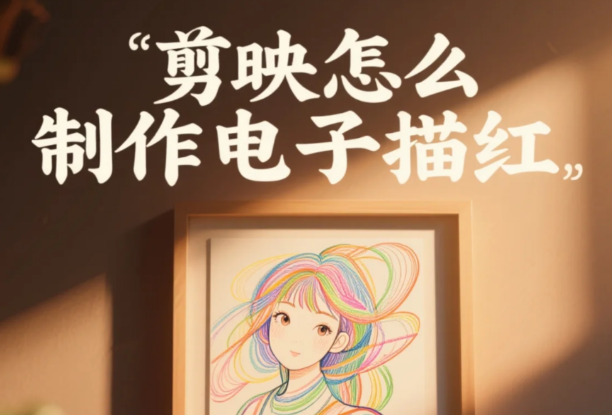 剪映怎么制作电子描红?3步生成流畅线条+4个避坑技巧,新手10分钟搞定