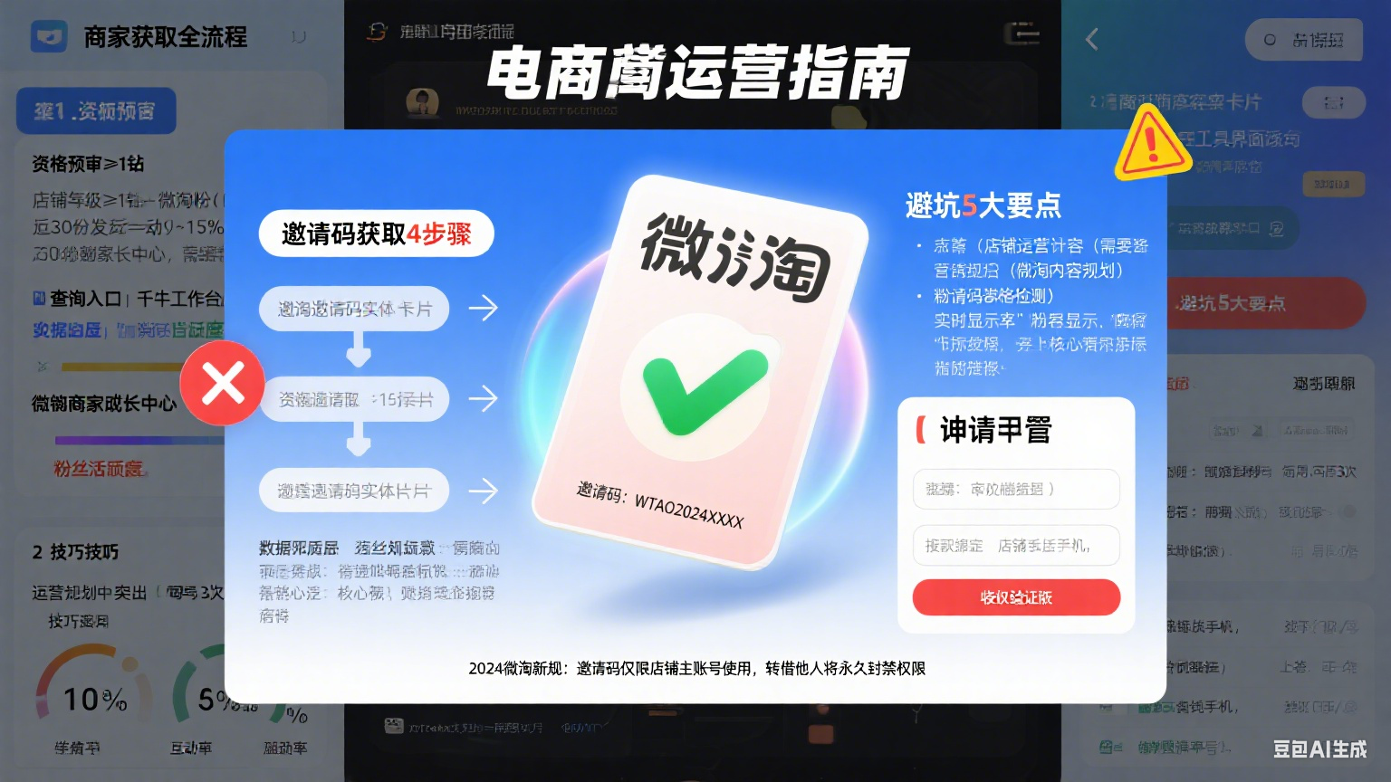 微淘邀请码怎么弄?商家获取 + 使用避坑指南