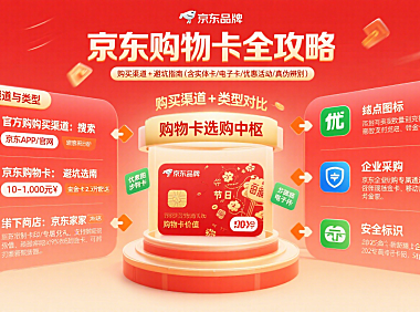 京东购物卡怎么买？渠道 + 类型 + 避坑全攻略