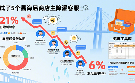 试了 5 家湛江网店托管客服，纠纷率从 21% 到 6%：指南