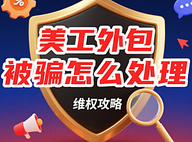 美工外包被骗怎么处理？5 步维权流程 + 3 个防坑技巧，少损失多避坑