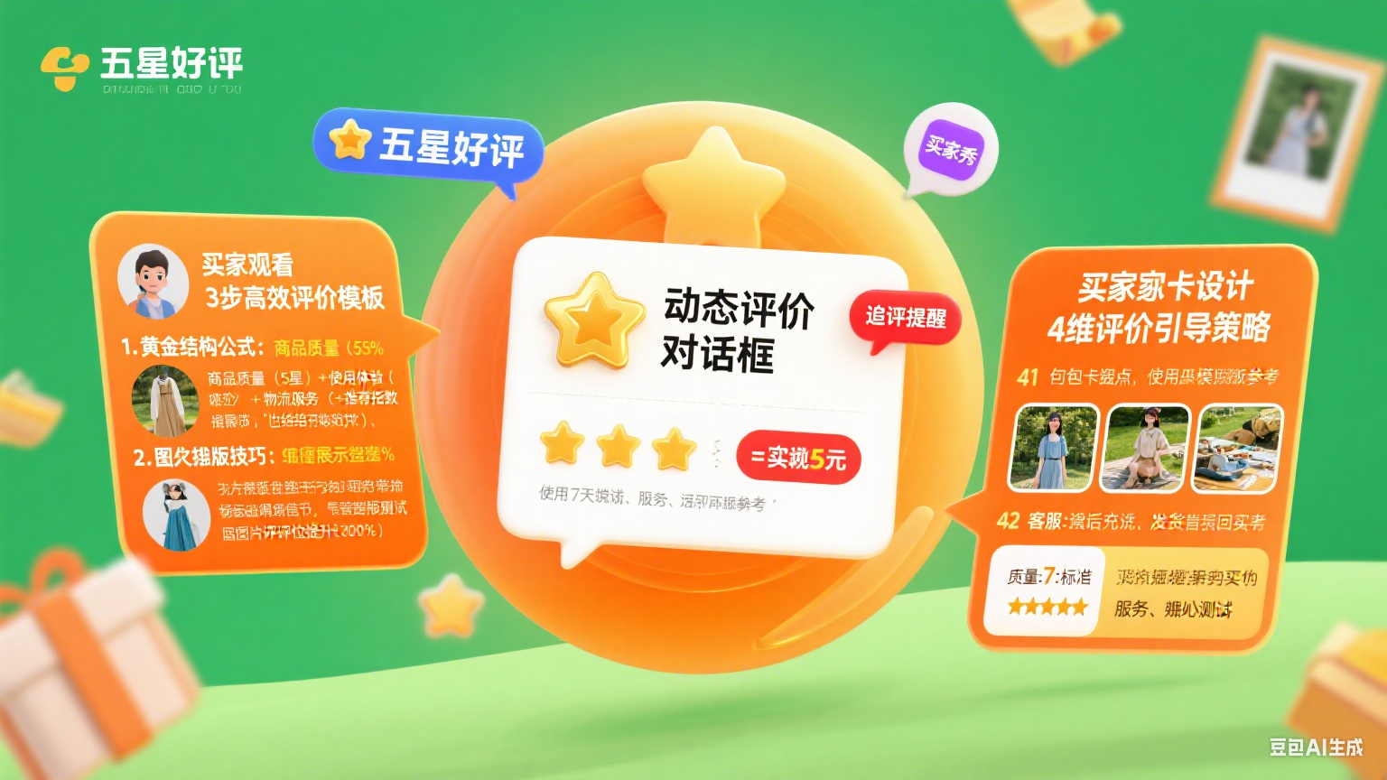 淘宝评价模板怎么写?买家高效评 + 卖家引导指南