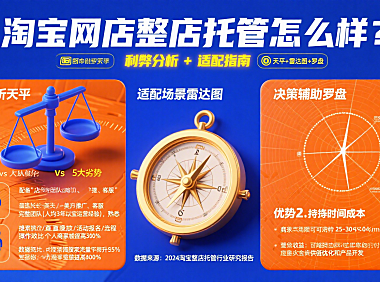 淘宝网店整店托管怎么样?利弊分析 + 适配指南
