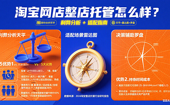 淘宝网店整店托管怎么样?利弊分析 + 适配指南