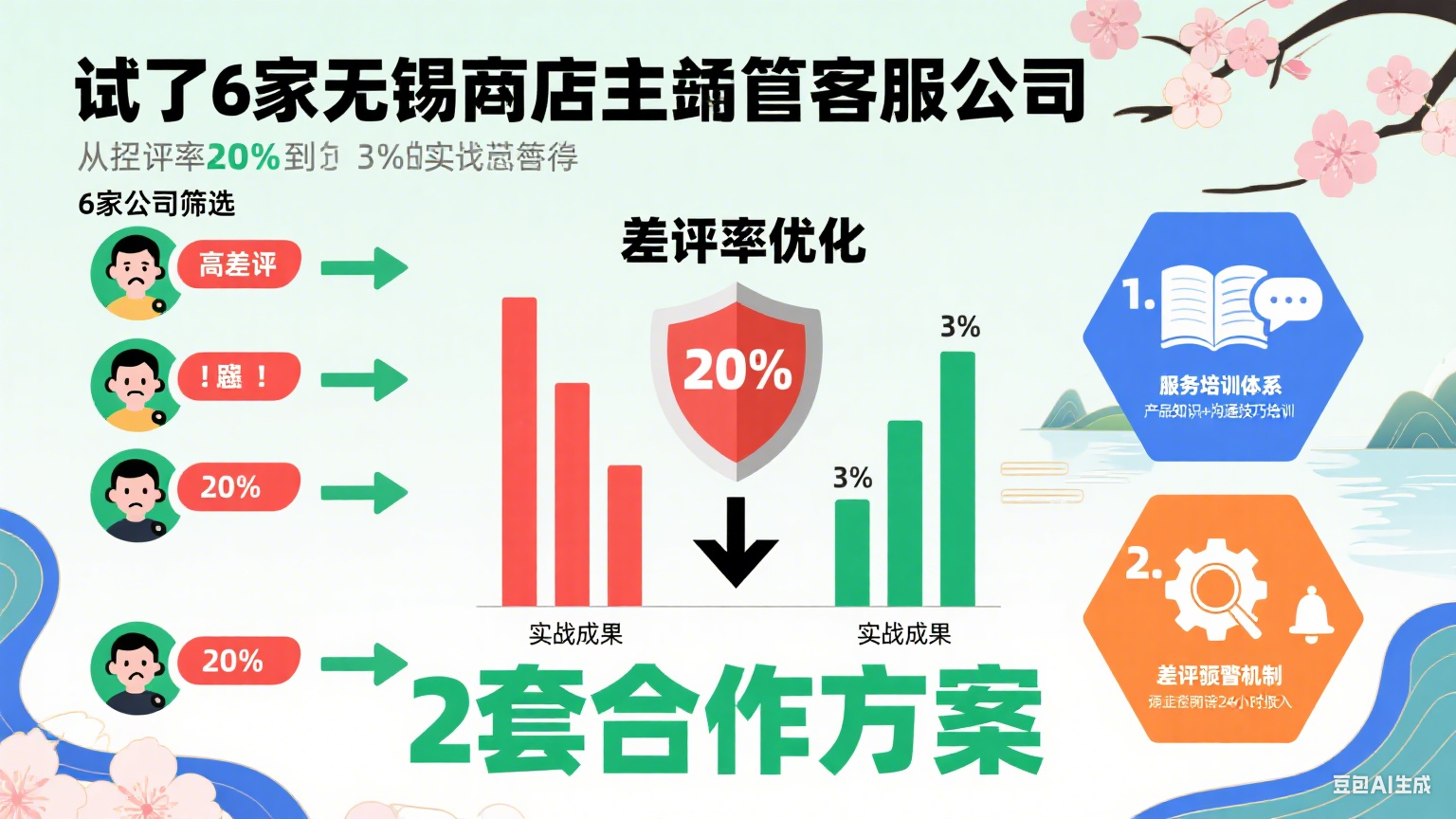 无锡网店客服外包:差评率从20%降至3%心得
