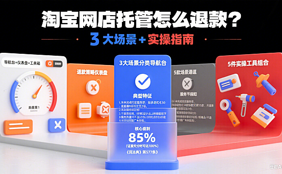 淘宝网店托管怎么退款？3 大场景 + 实操指南