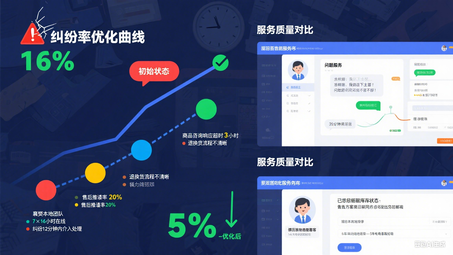 试了 5 家襄樊网店托管客服,纠纷率从 17% 到 5%:指南