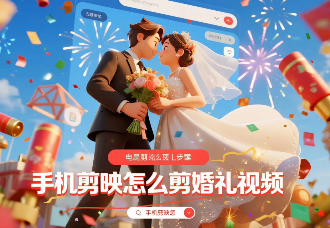 手机剪映怎么剪婚礼视频?3 步出感动氛围 + 4 个避坑技巧