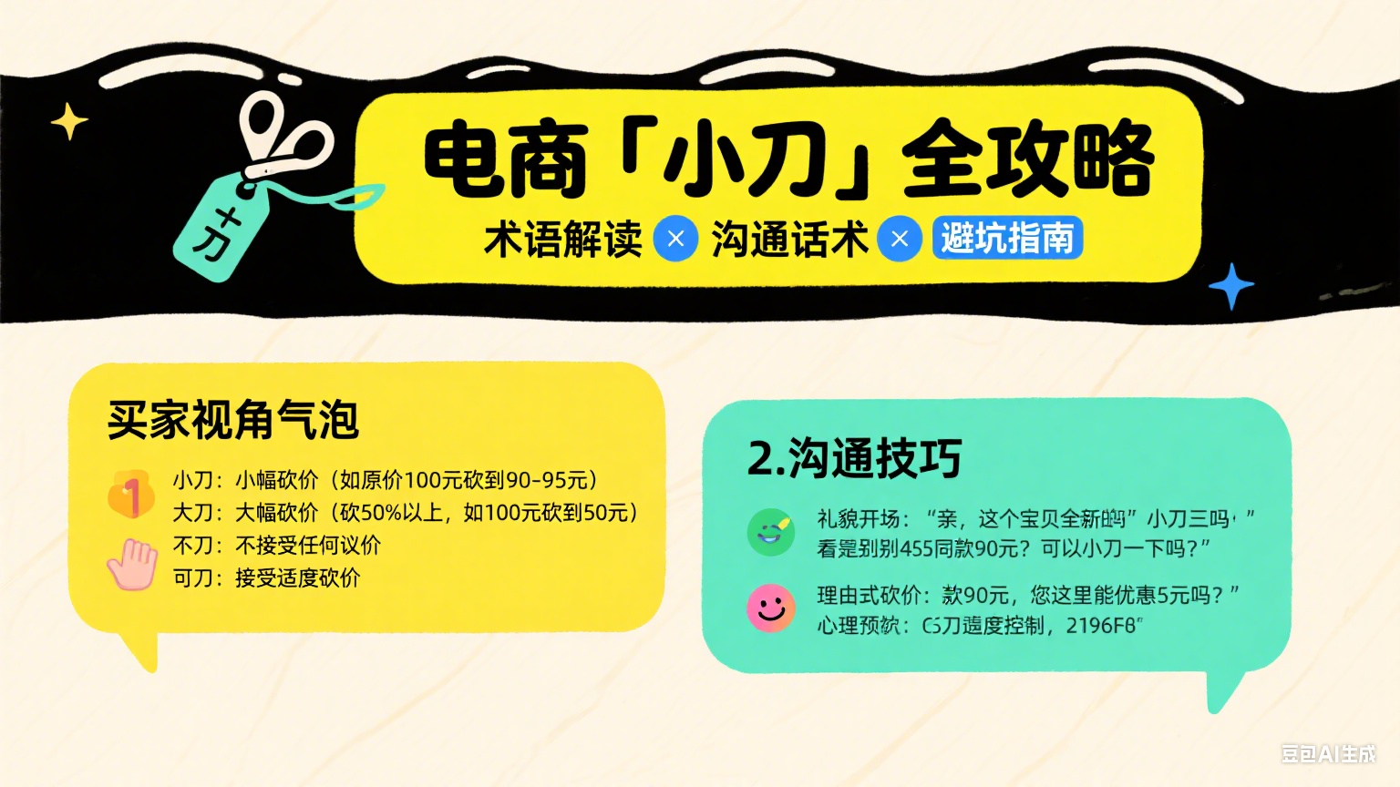 电商里说的「小刀」是什么意思?交易场景解读 + 沟通技巧 + 避坑指南