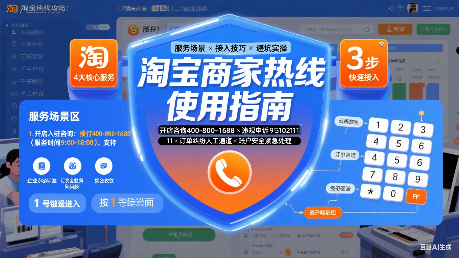淘宝商家热线怎么打?服务场景 + 接入技巧 + 避坑实操指南