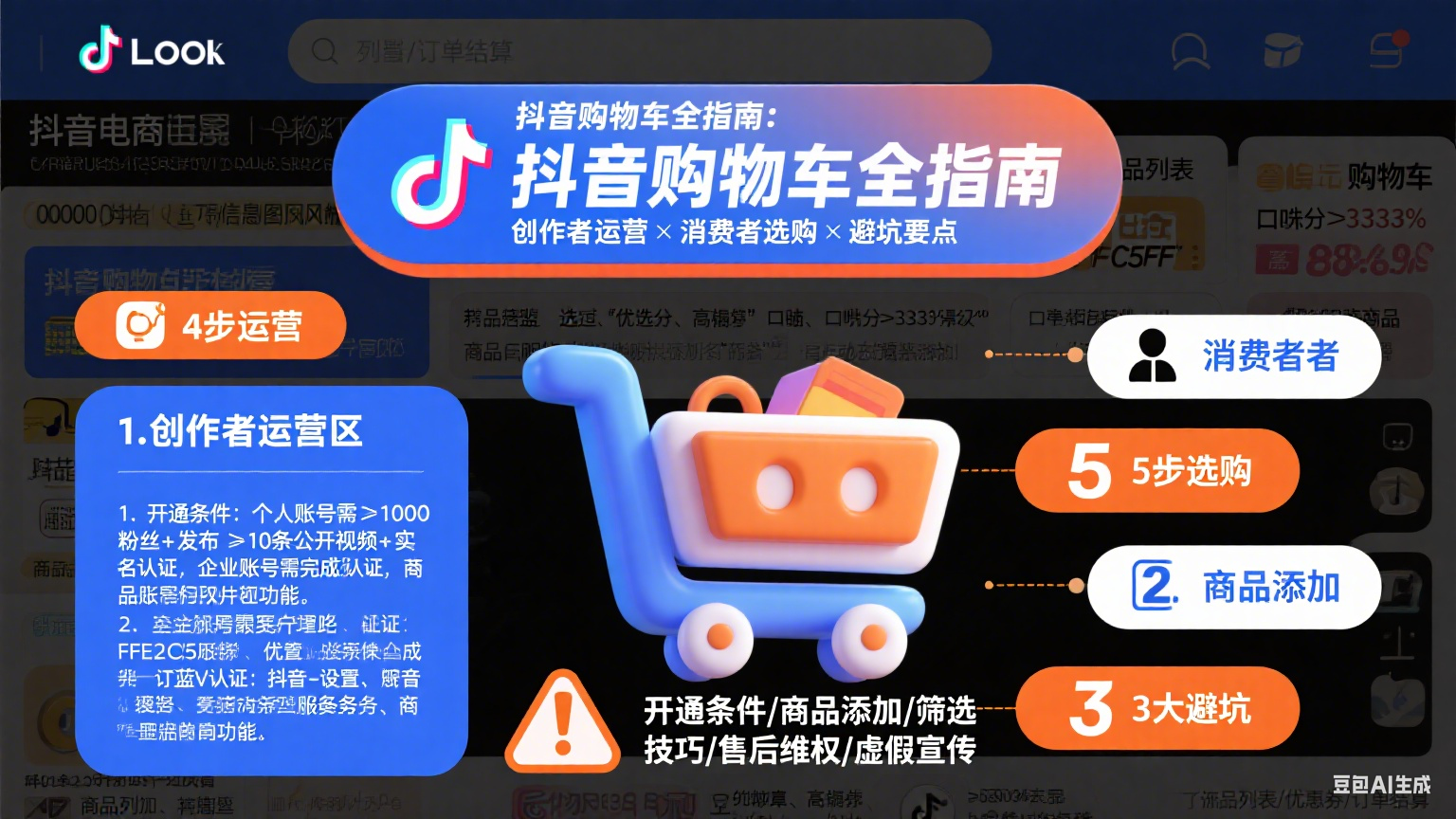 抖音购物车怎么用?创作者运营 + 消费者选购 + 避坑全指南