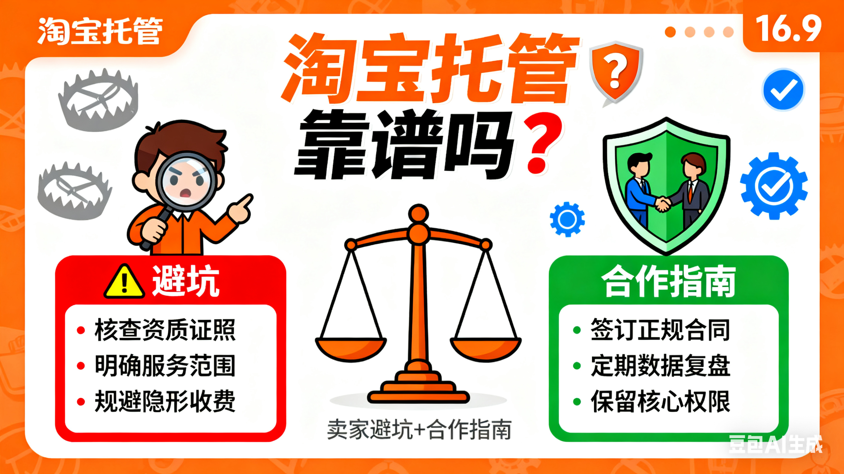 淘宝托管靠谱吗?卖家避坑 + 合作指南