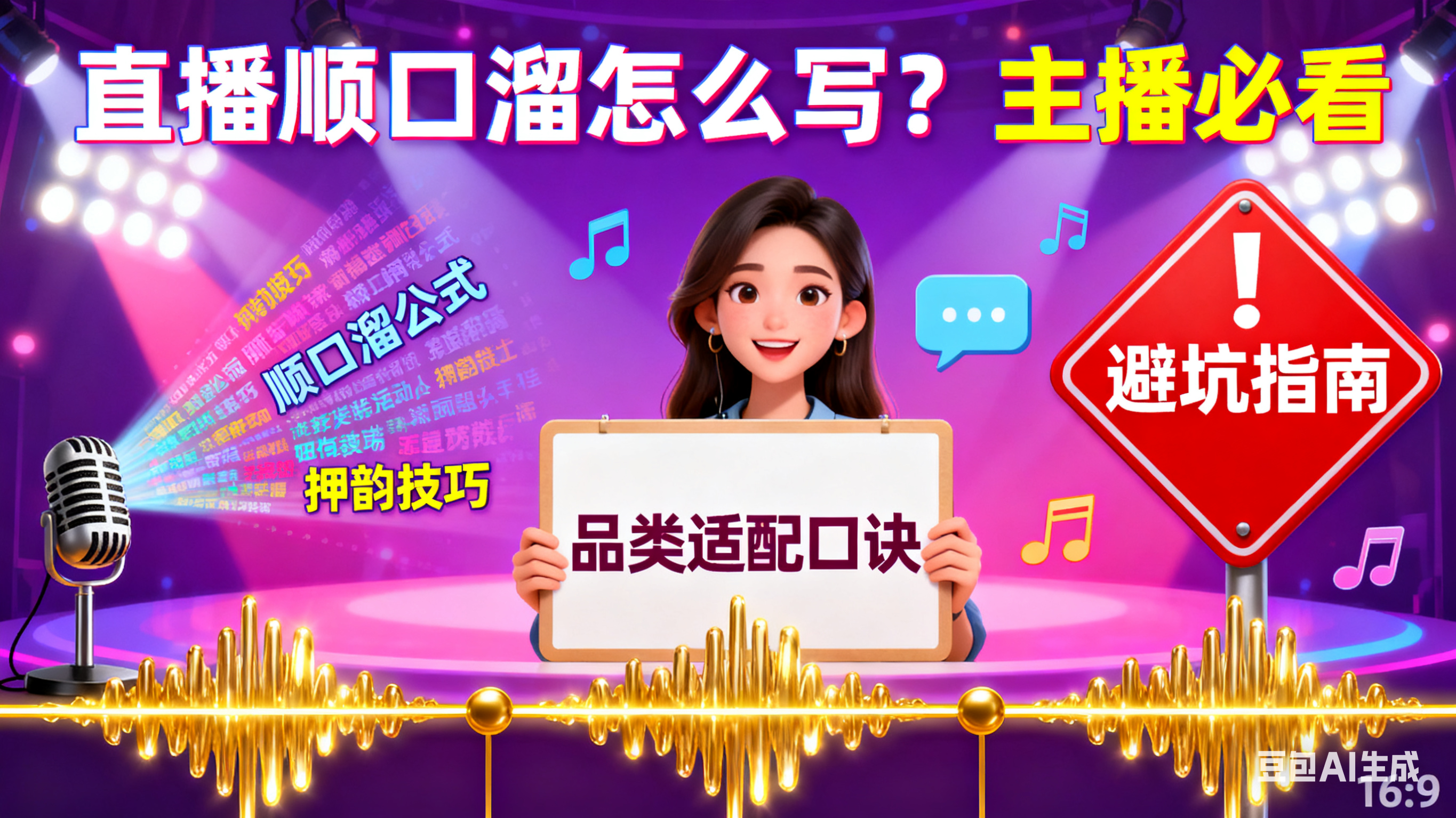 直播顺口溜怎么写?品类适配 + 创作技巧 + 避坑指南,主播必看