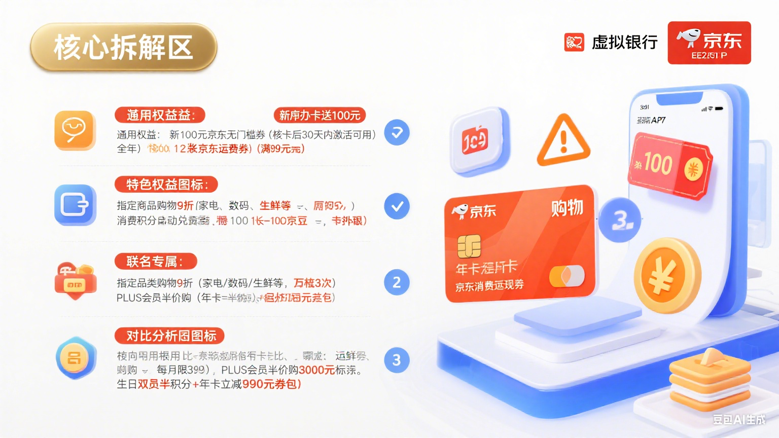 京东联名卡值得办吗?权益拆解 + 办理攻略 + 避坑指南,省钱必看