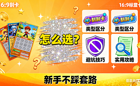 刮刮卡怎么选?类型区分 + 避坑技巧 + 实用攻略,新手不踩套路