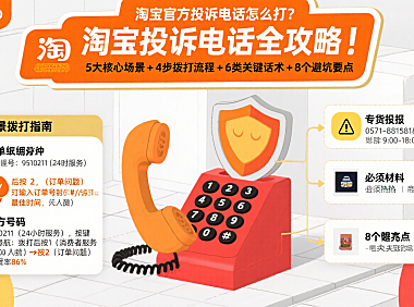 淘宝官方投诉电话怎么打?分场景流程 + 避坑全攻略