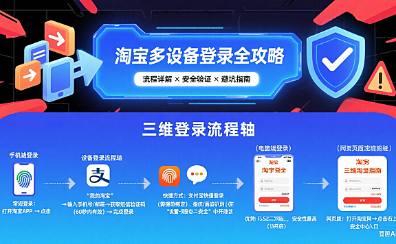 淘宝登录怎么操作?多设备流程 + 安全避坑全指南