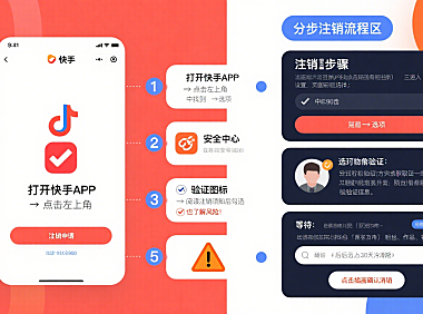 手把手教你注销快手账号，附避坑指南与高效技巧