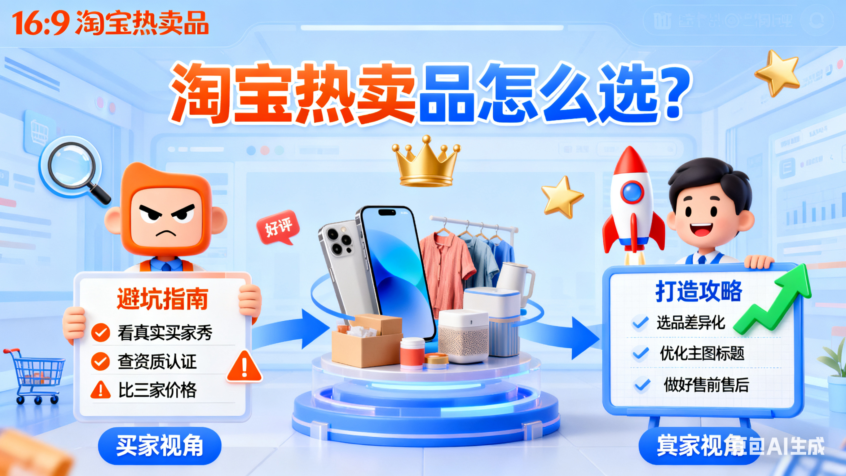 淘宝热卖品怎么选?买家避坑 + 卖家打造指南