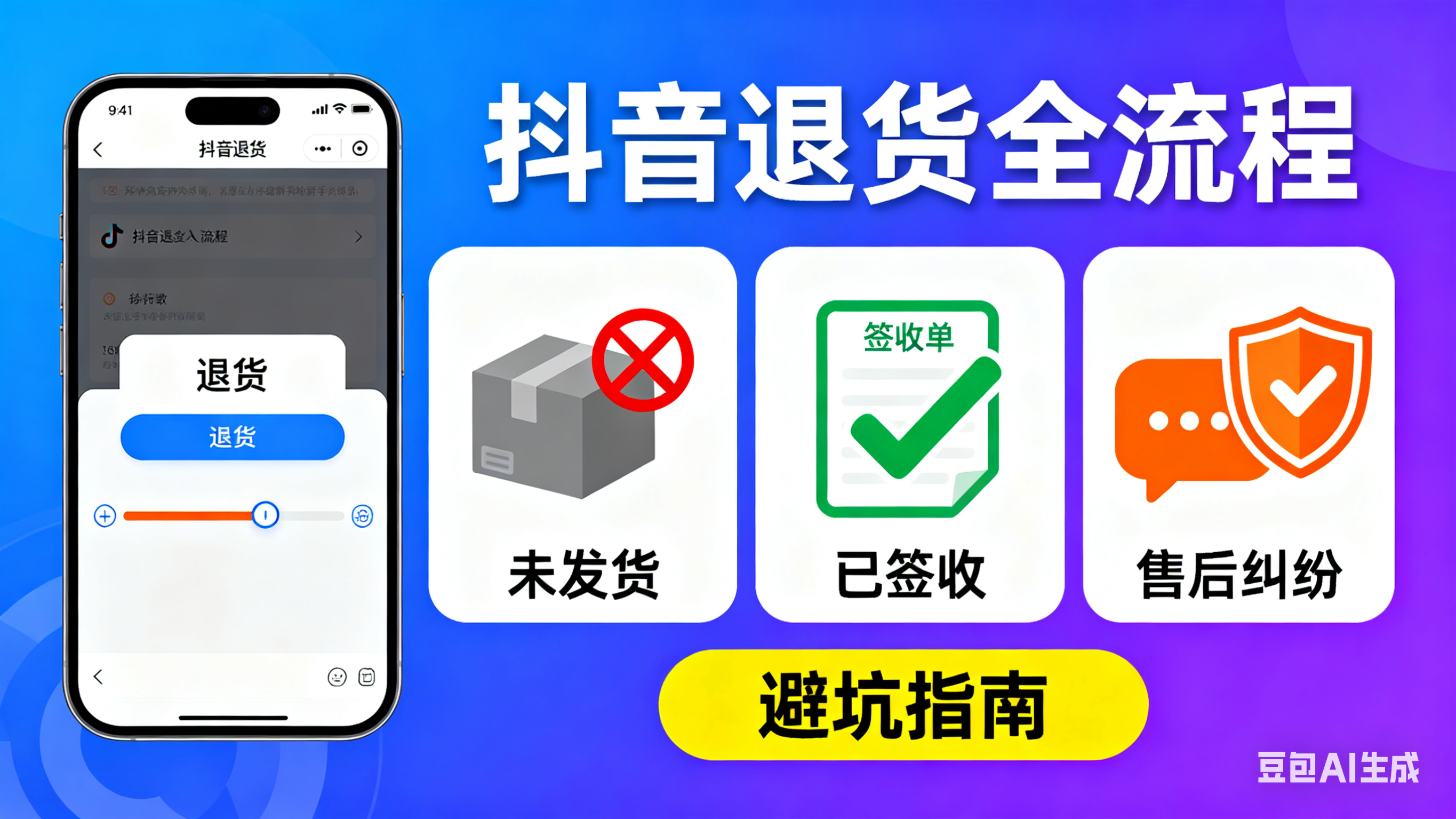 抖音怎么退货?未发货 / 已签收 / 售后纠纷全流程,避坑指南附