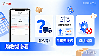 京东运费怎么算?自营 / 第三方差异 + 免运费技巧 + 避坑指南,购物党必看