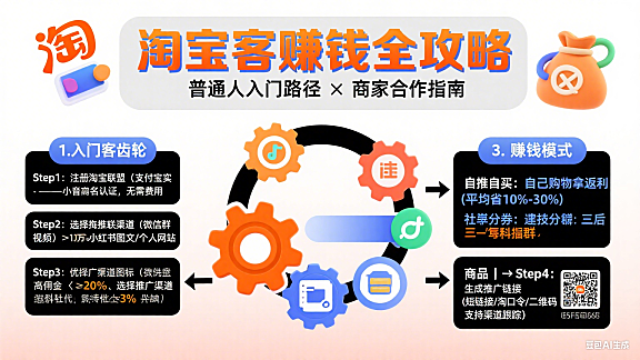 淘宝客怎么赚钱？普通人入门 + 商家合作全攻略