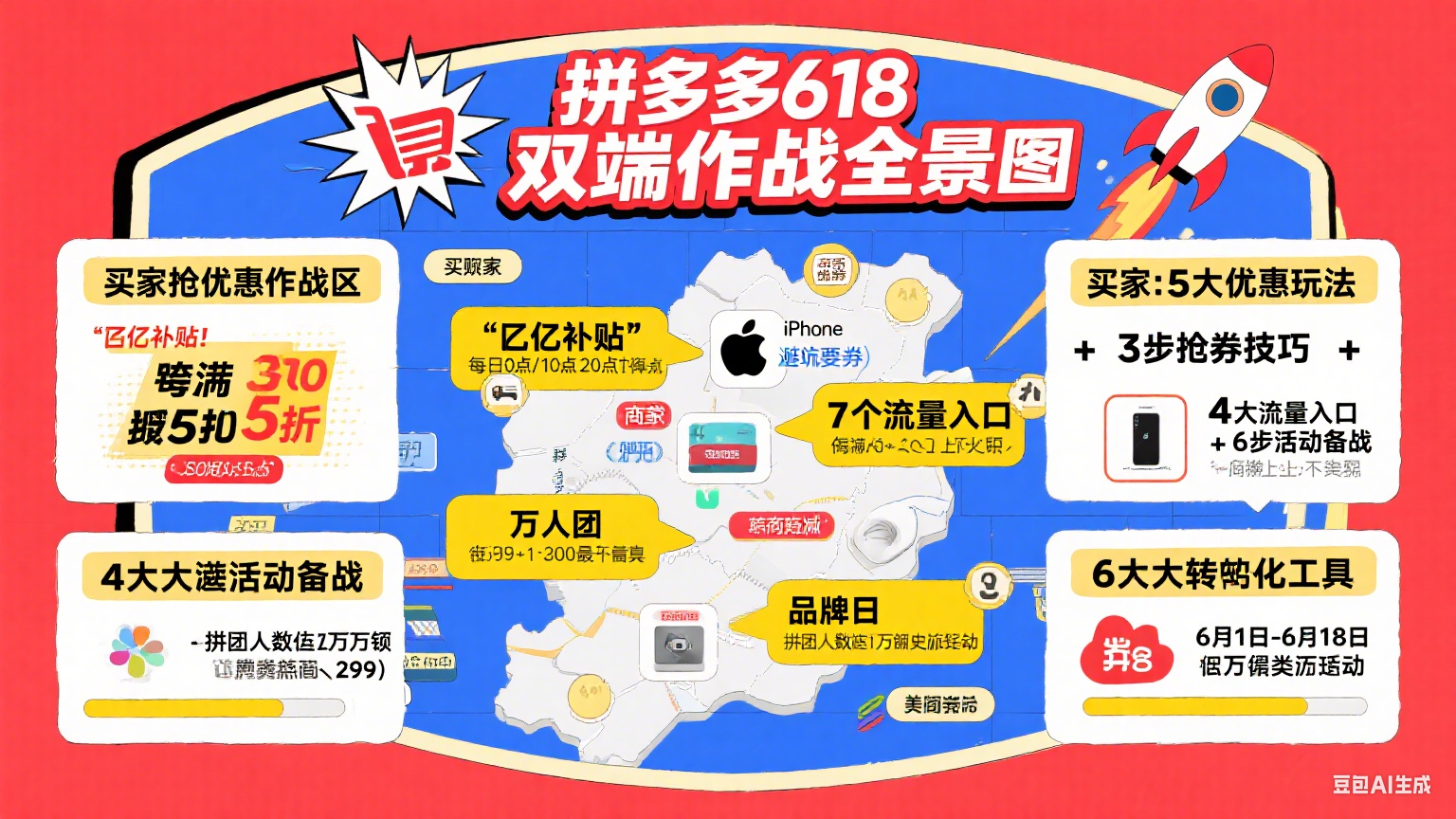 拼多多 618 怎么玩?买家抢优惠 + 商家备战全攻略