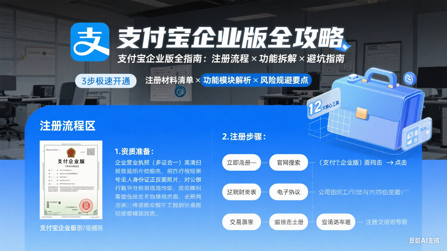 支付宝企业版怎么用?注册流程 + 功能拆解 + 商家避坑指南