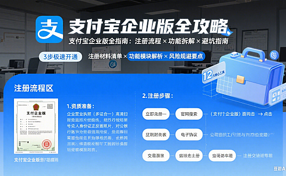 支付宝企业版怎么用?注册流程 + 功能拆解 + 商家避坑指南
