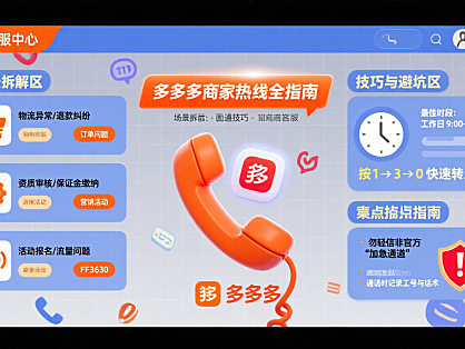 拼多多商家热线怎么打？场景拆解 + 接通技巧 + 避坑全指南