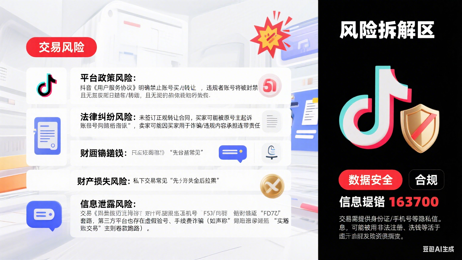 抖音账号能交易吗?风险拆解 + 合规流程 + 避坑指南,卖家买家必看