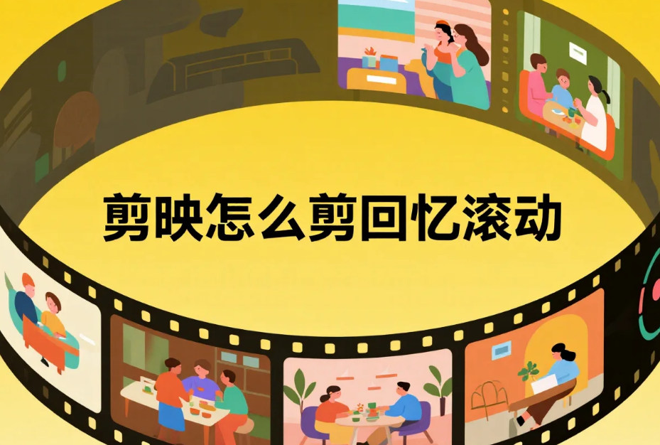 剪映怎么剪回忆滚动?3 步出怀旧感 + 4 个避坑技巧