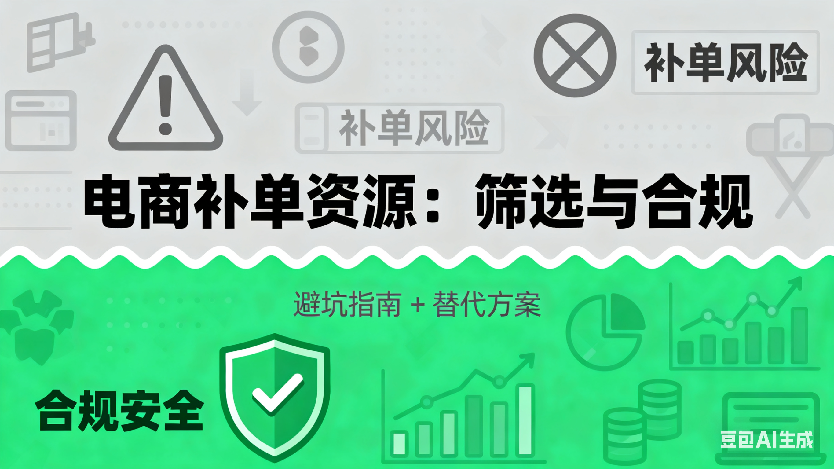 电商补单资源靠谱吗?筛选标准 + 合规替代方案,避坑指南附