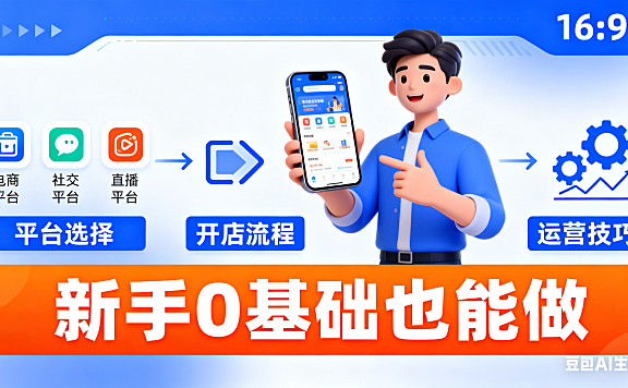 网上卖东西怎么起步？平台选择 + 开店流程 + 运营技巧，新手 0 基础也能做