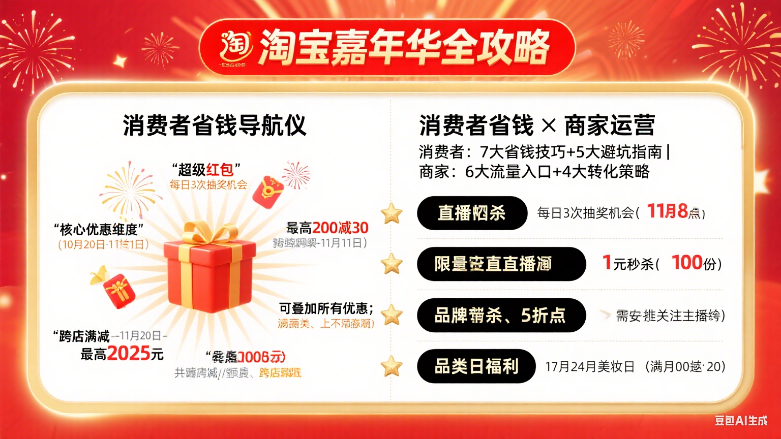 淘宝嘉年华怎么玩?消费者省钱攻略 + 商家运营指南