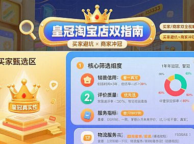 皇冠淘宝店怎么选？避坑技巧 + 商家冲冠指南，新手必看