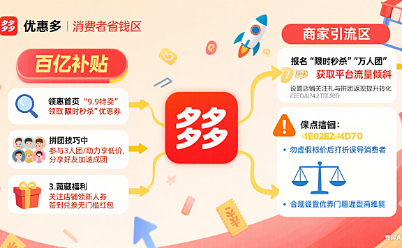 拼多多优惠商城怎么逛?消费者省钱 + 商家引流全指南